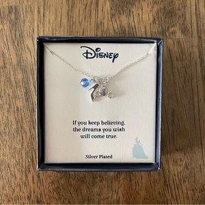 NIB Disney Silver Plated Cinderella Necklace